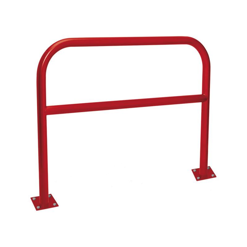 Painted steel hoop barrier with cross bar - Ø 60mm (Galvanised and Painted)