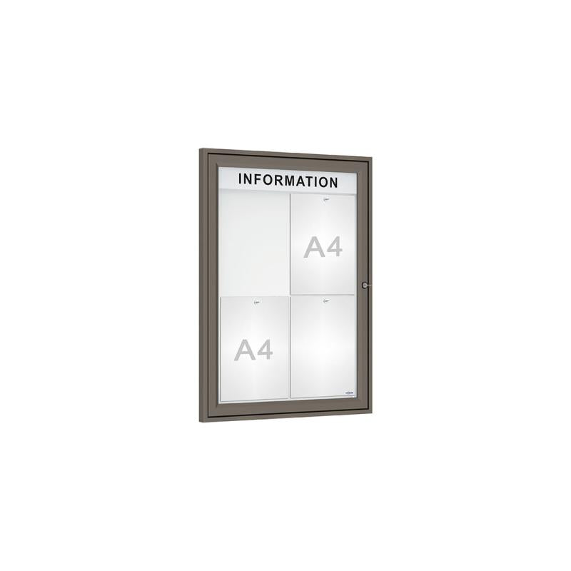 Enhance Your Outdoor Display with 'Tradition' Outdoor Notice Boards Featuring Internal Header