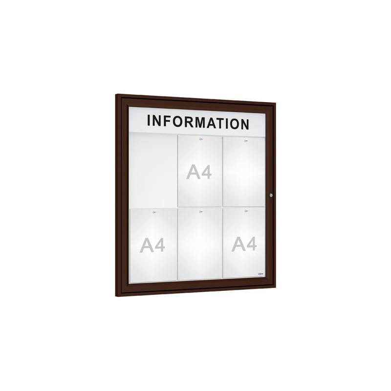 Enhance Your Outdoor Display with 'Tradition' Outdoor Notice Boards Featuring Internal Header