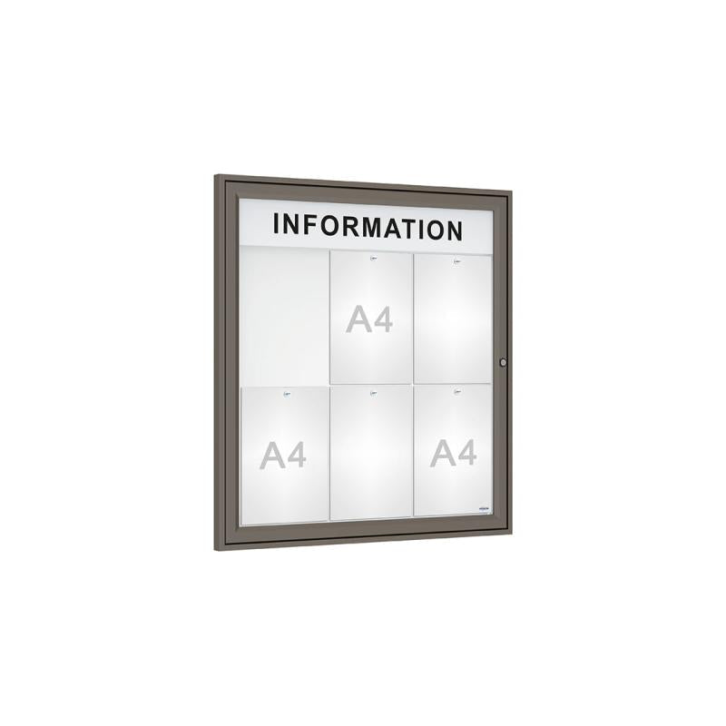 Enhance Your Outdoor Display with 'Tradition' Outdoor Notice Boards Featuring Internal Header