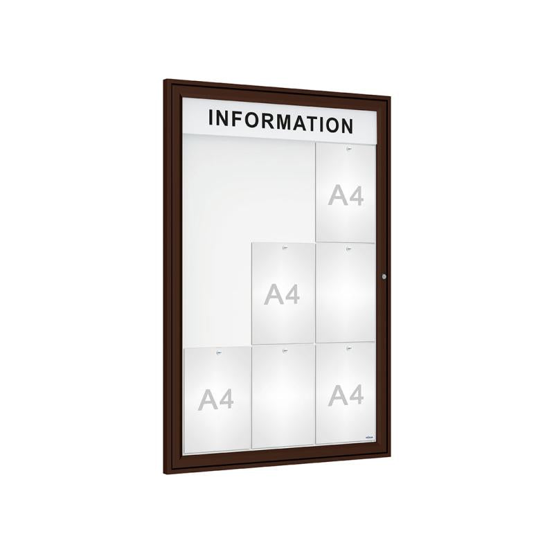 Enhance Your Outdoor Display with 'Tradition' Outdoor Notice Boards Featuring Internal Header