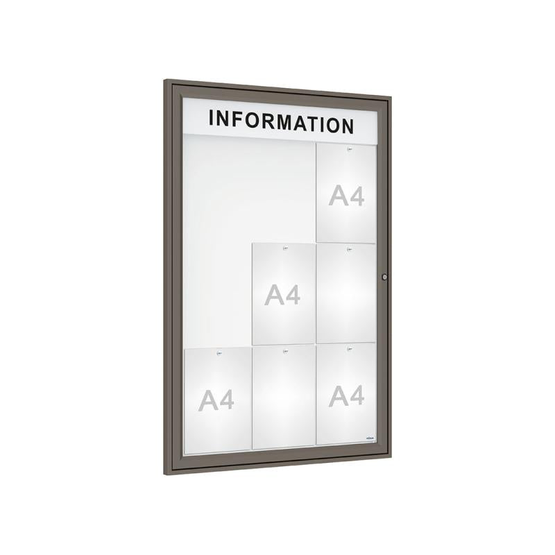 Enhance Your Outdoor Display with 'Tradition' Outdoor Notice Boards Featuring Internal Header