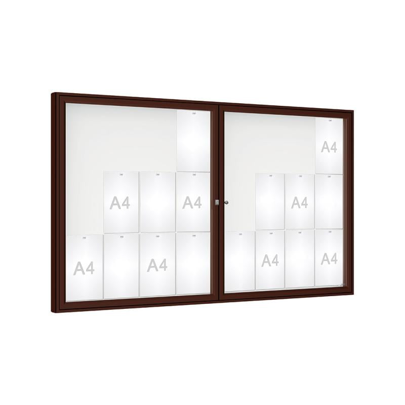 Dual Door '1000' 75 mm Outdoor Notice Boards: Timeless Elegance and Versatility