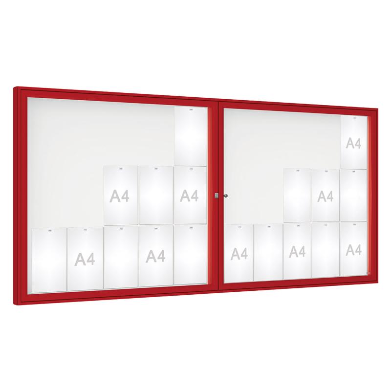 Dual Door '1000' 75 mm Outdoor Notice Boards: Timeless Elegance and Versatility