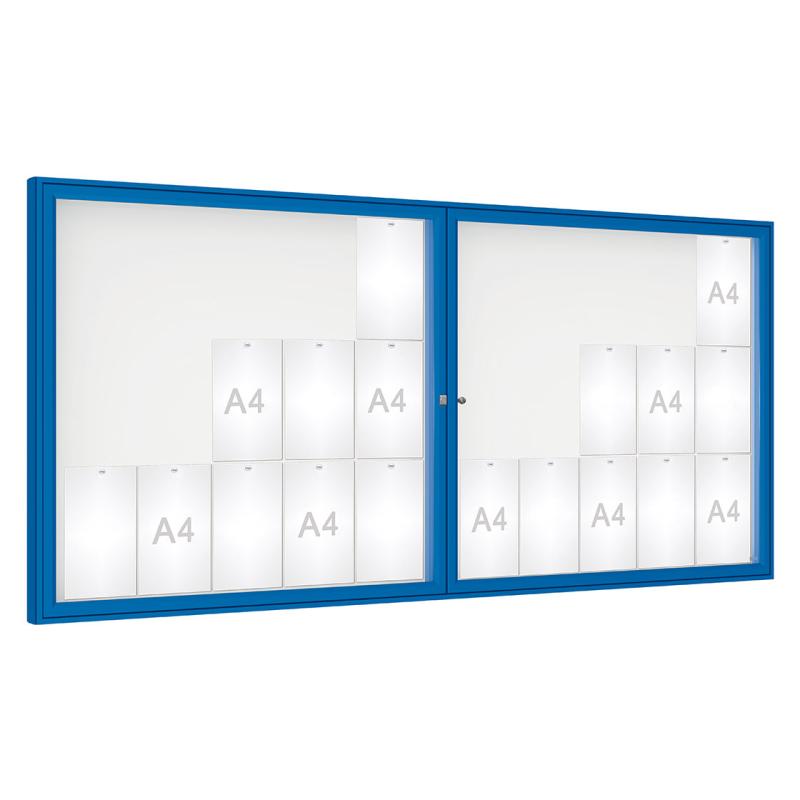 Dual Door '1000' 75 mm Outdoor Notice Boards: Timeless Elegance and Versatility