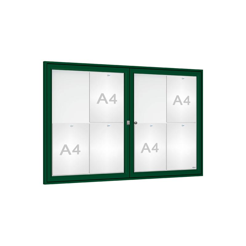 Dual Door 'Tradition' Notice Boards: Slim, Compact, and Elegant Outdoor Document Protection