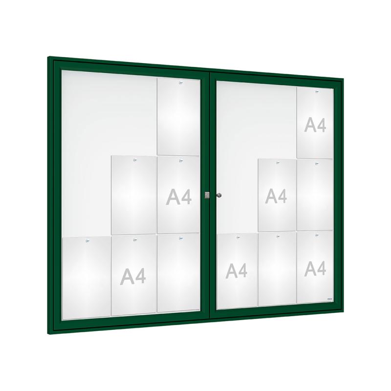 Dual Door 'Tradition' Notice Boards: Slim, Compact, and Elegant Outdoor Document Protection