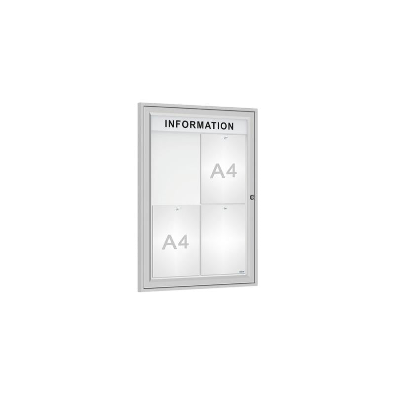 Enhance Your Outdoor Display with 'Tradition' Outdoor Notice Boards Featuring Internal Header