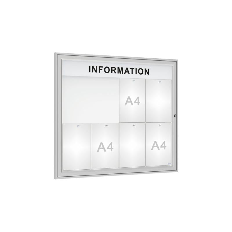 Enhance Your Outdoor Display with 'Tradition' Outdoor Notice Boards Featuring Internal Header