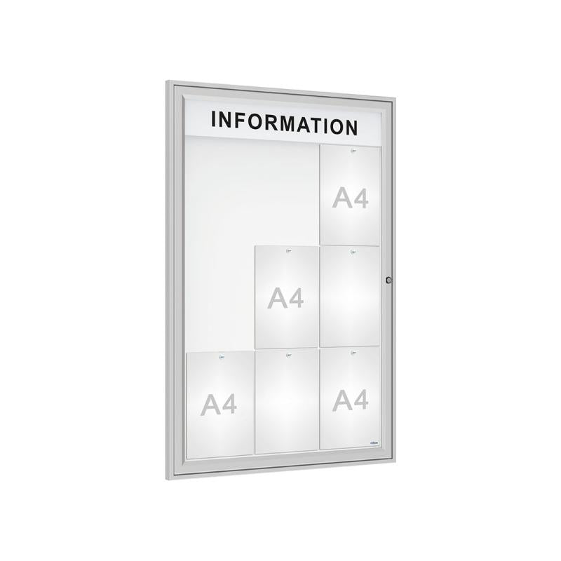 Enhance Your Outdoor Display with 'Tradition' Outdoor Notice Boards Featuring Internal Header