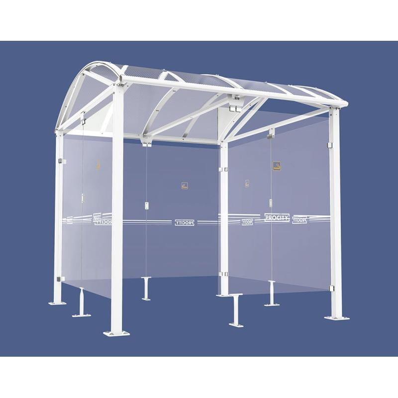 Voute-L Smoking and Vaping Shelter Enhancing Urban Spaces with Style and Compliance