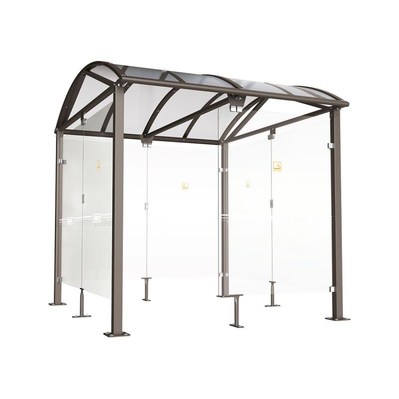 Voute-L Smoking and Vaping Shelter Enhancing Urban Spaces with Style and Compliance