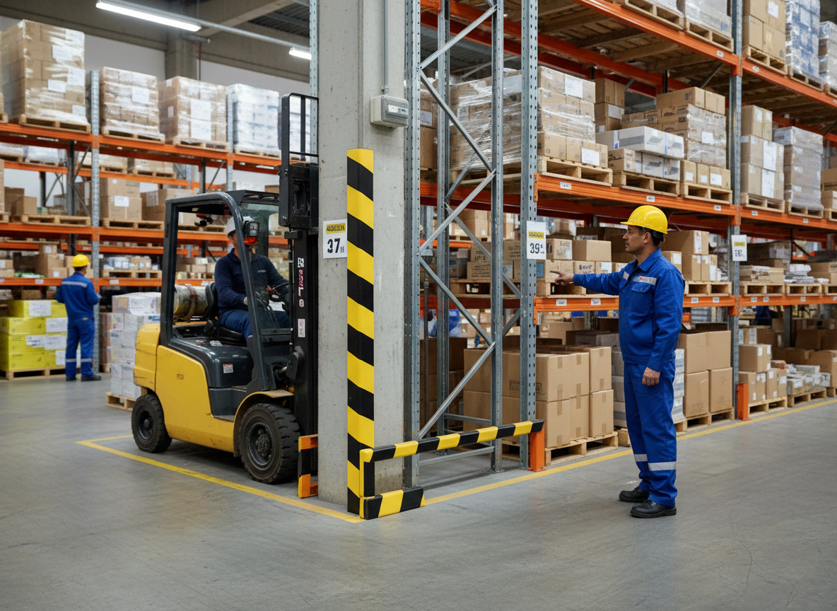 Premium Corner Protection Profile C35 – High-Visibility Magnetic Impact Guard for Industrial Safety