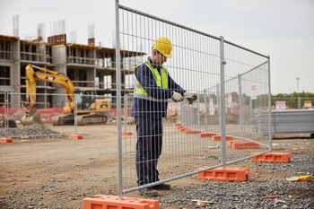 Premium Temporary Fence Panel 3.5m x 2m - Heavy Duty Steel Frame with Welded Mesh for Secure Outdoor Barrier