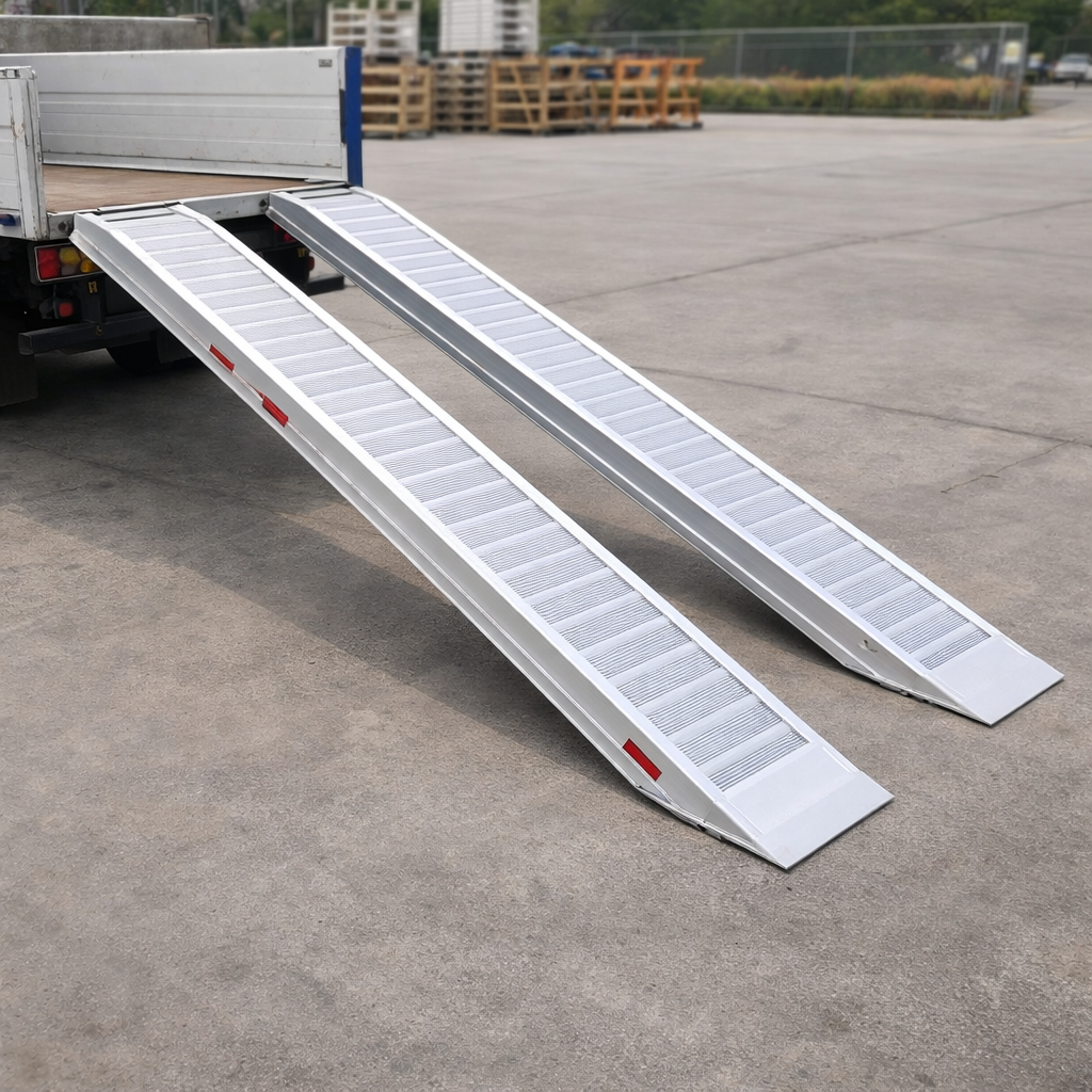 Extra Wide Aluminium Ramps – 2500x460mm – 10000kg Capacity – Industrial Use
