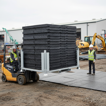 Premium Heavy Duty Ground Protection Mat Stillage for Secure Storage and Transport of Mats