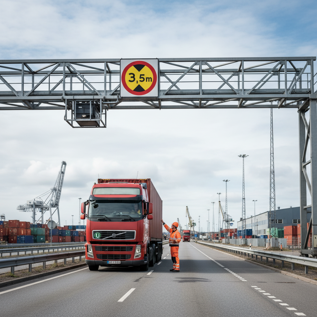 Premium Aluminium Road Sign - Height Limit 3.5m, Custom Sizes Available - High-Quality Professional Grade for Industrial and Commercial Applications