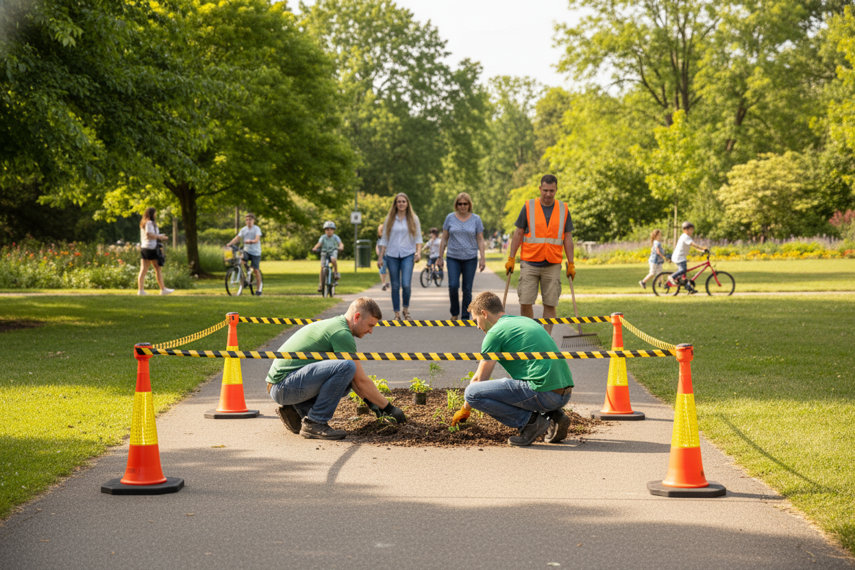 Premium Complete Cordoning Package with 4 Stanchions and 9m Retractable Belt for Effective Traffic Management