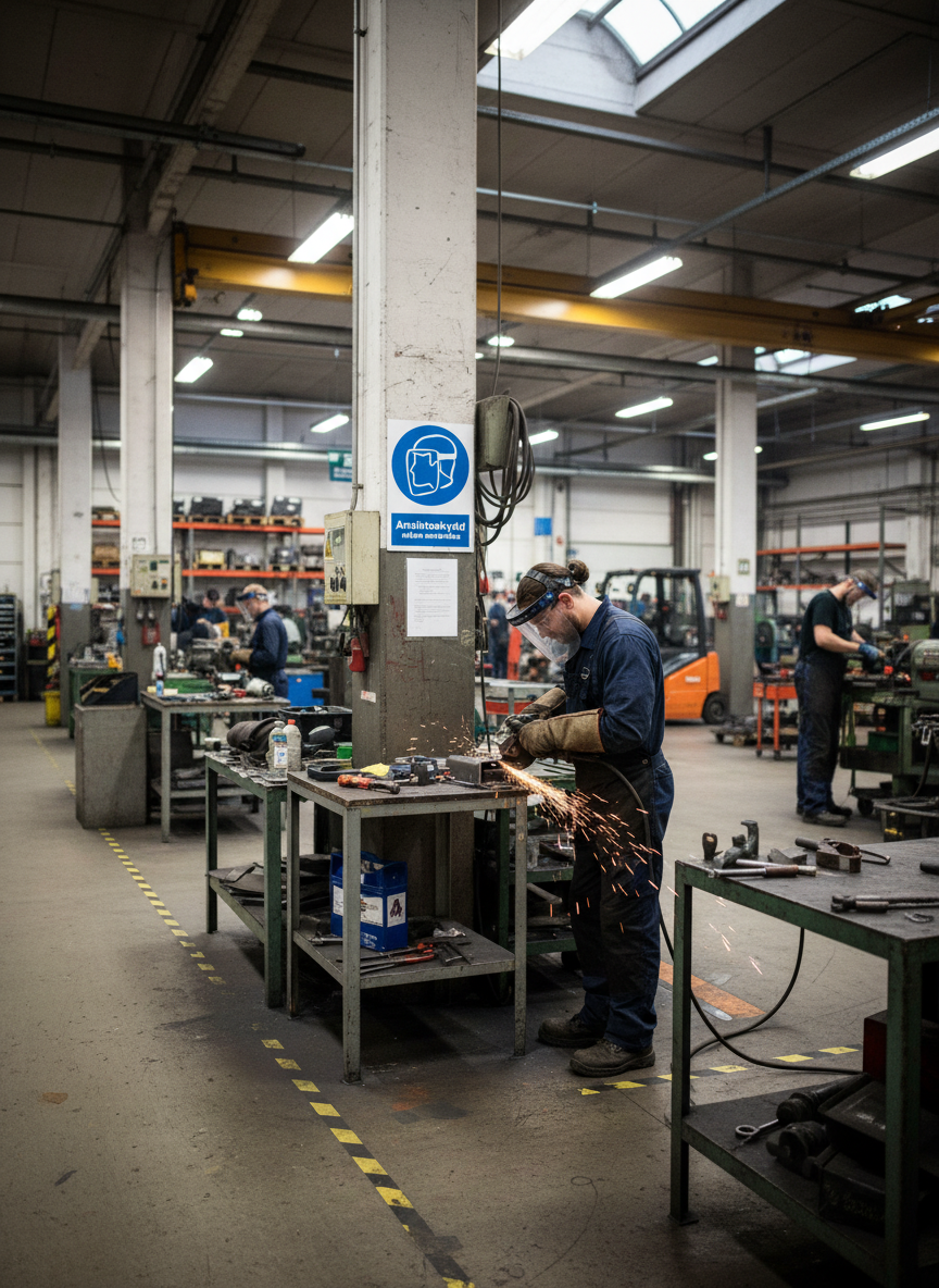 Premium Mandatory Safety Sign: Face Protection Required in Multiple Materials and Sizes for Workplace Safety