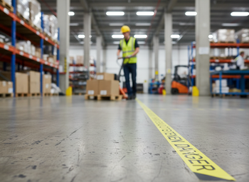 Premium Anti-Slip Warning Tape 75mm x 18.3m - High-Visibility Hazard Marking with Strong Adhesion and Durable Design
