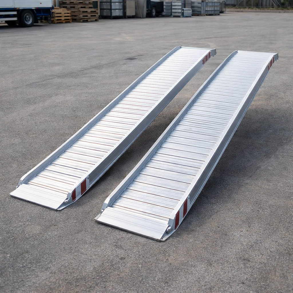 Aluminium Loading Ramps – 3500mm x 460mm – 6870kg Capacity – Plant Use