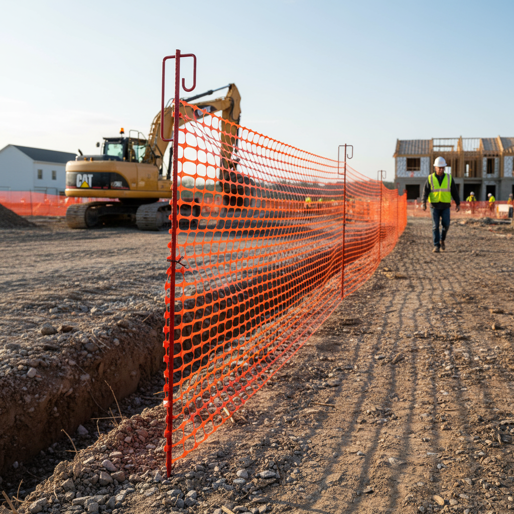 Premium Metal Fence Pin with Welded U-Buck for Barrier Tape and Cables - 1250mm Height, 12mm Diameter, 1.15kg Weight