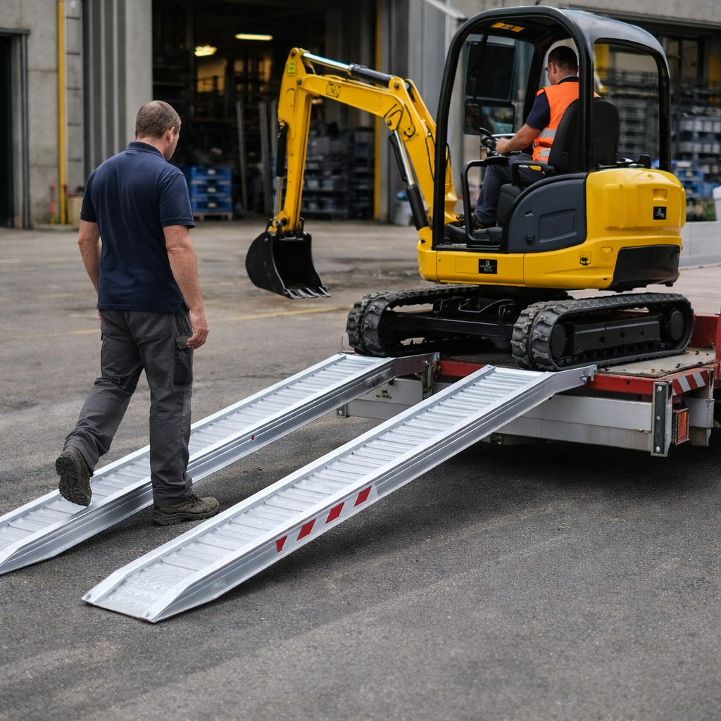 Aluminium Loading Ramps – 4500x300mm – 830kg Capacity – Professional Use