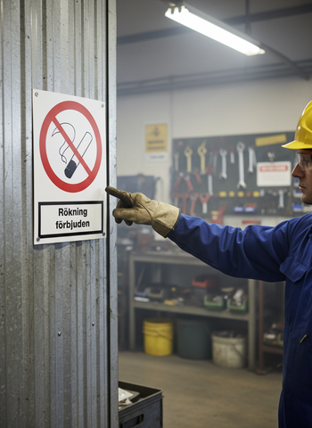 Premium Prohibition Sign - No Smoking, Available in Multiple Materials and Sizes for Clear Workplace Safety