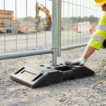 Premium Heavy Duty Base Plate Support - 28 kg Weight for Post and Barrier Systems with Compliance to Safety Standards