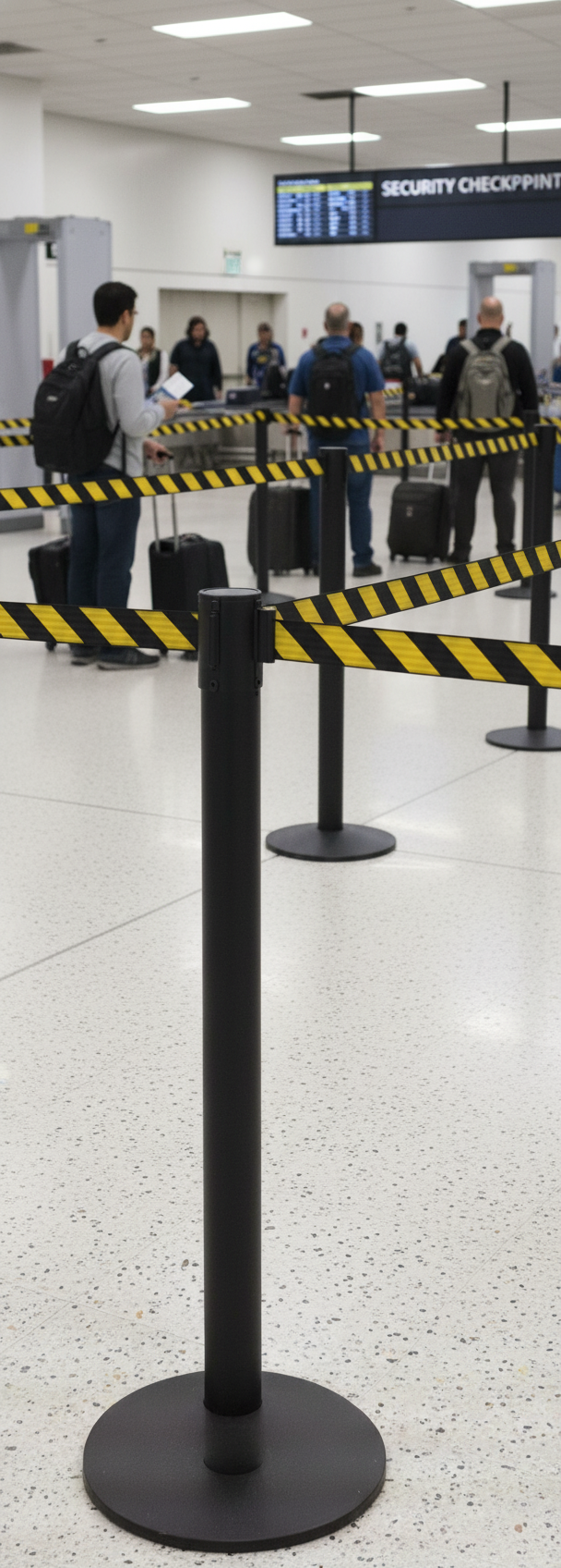 Professional Receiver Post for Belt Stanchions - Durable and Reliable Endpoint for Queue Management
