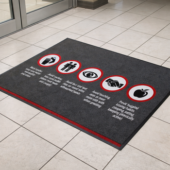 Safety Mats – Grey – Vinyl Backing – Commercial Use