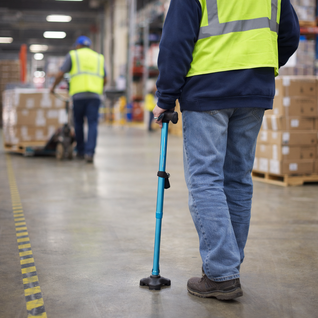 Comfort Walking Stick – Pastel Blue – Adjustable – Mobility Aid