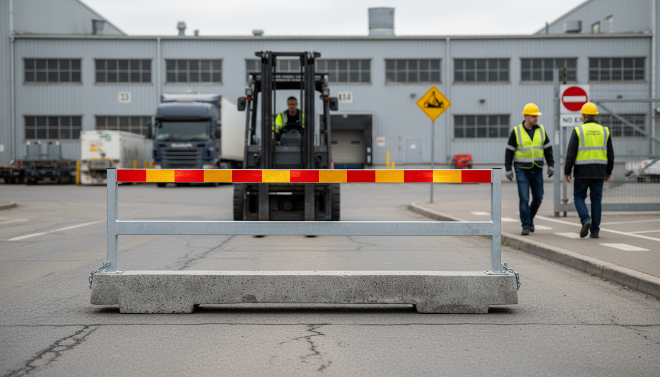 Premium Heavy Duty Traffic Barrier with Frost-Resistant Concrete and Reflective Rail for Optimal Safety at Roadworks