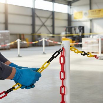 Premium 6mm Plastic Barrier Chain 25M - Versatile and Durable for Crowd Control and Area Segregation in Multiple Colors