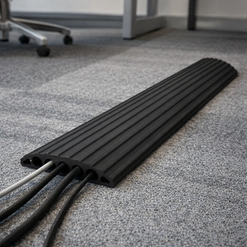 4 Channel Cable Protector – Black, Yellow & Grey – Lightweight – Indoor Use