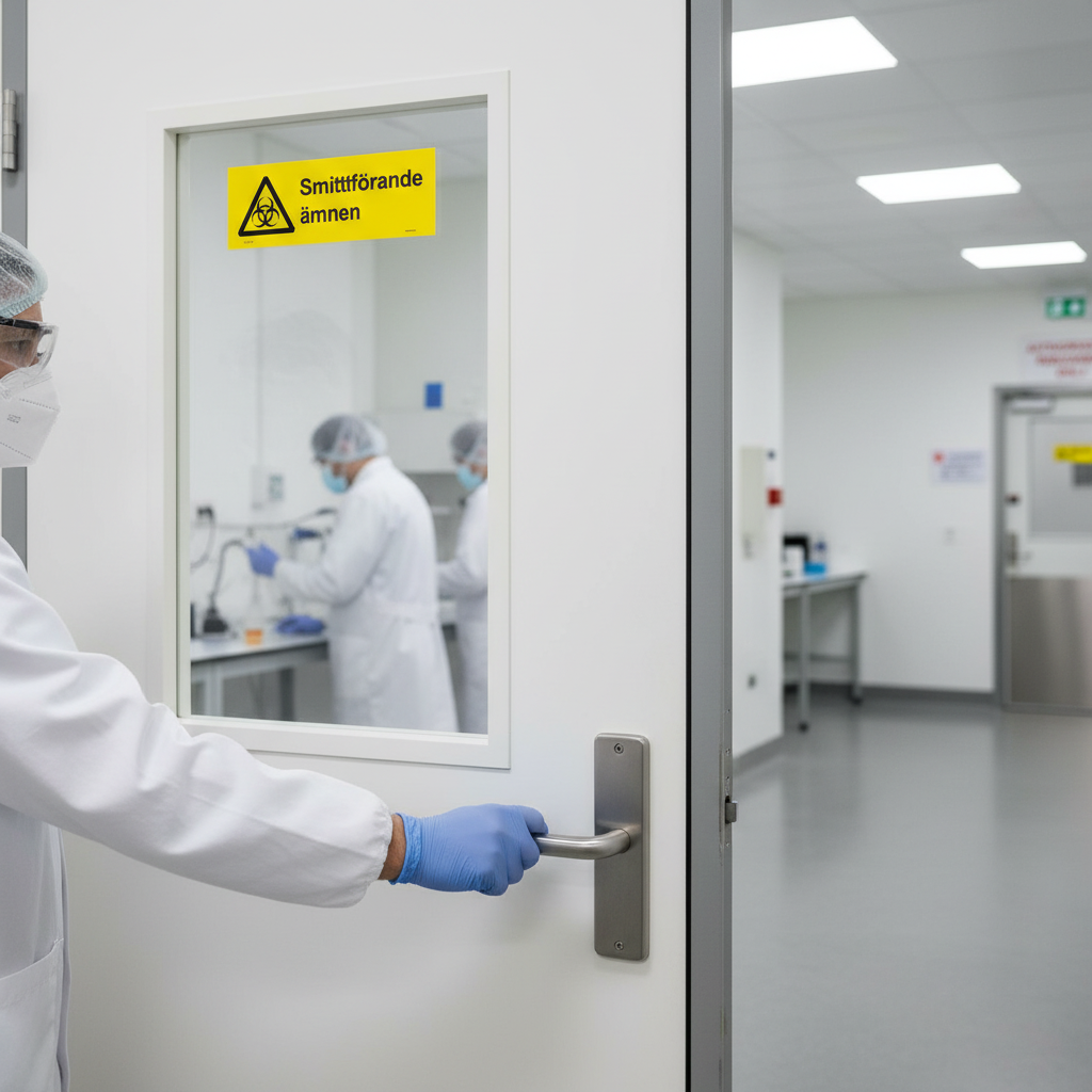 Premium Warning Sign for Infectious Substances - Durable PVC, Self-Adhesive, Magnetic & Aluminum Options Available