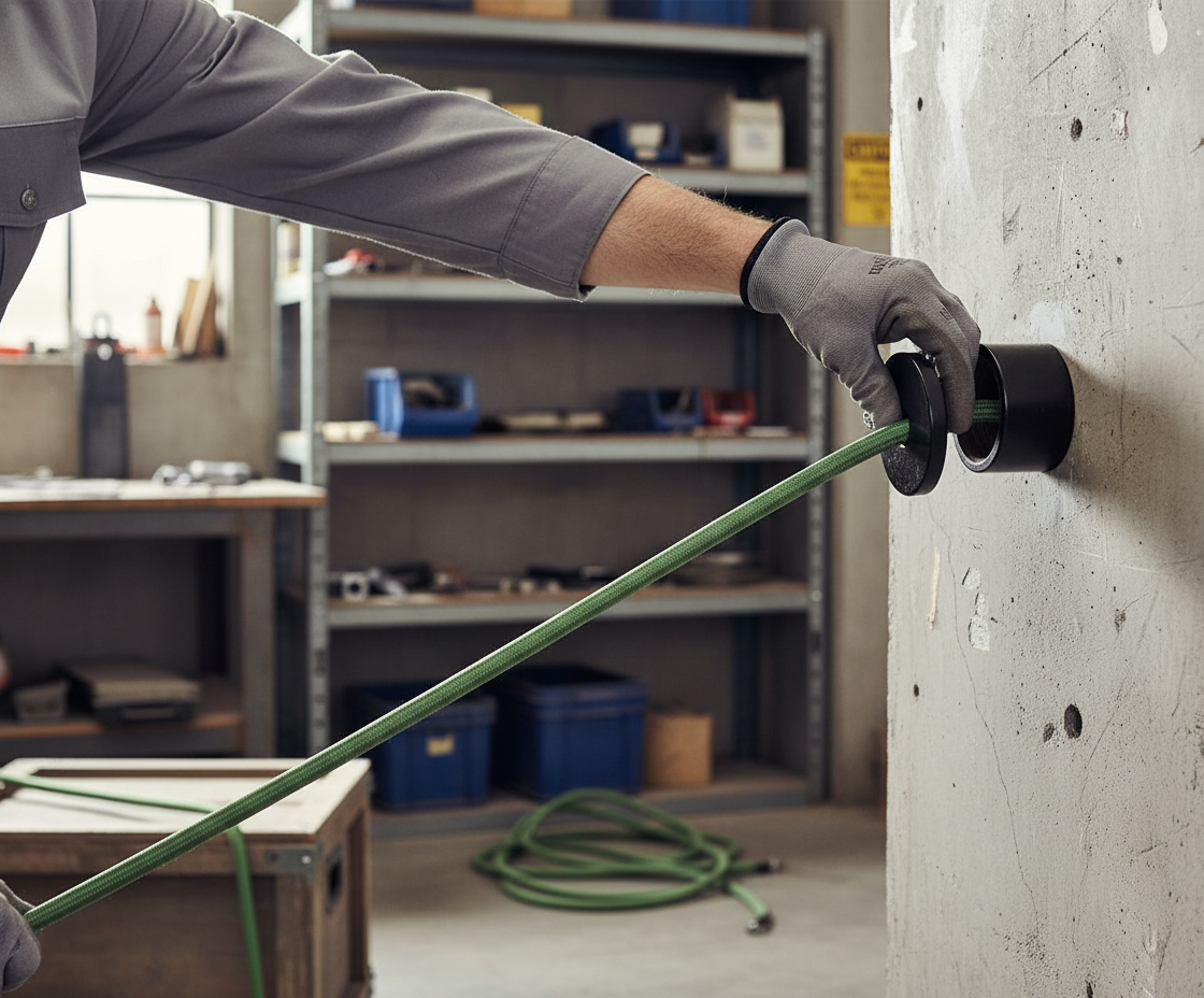 Premium Wall Terminators for Elastic Ropes - Black or Grey With Fastening Material for Easy Assembly