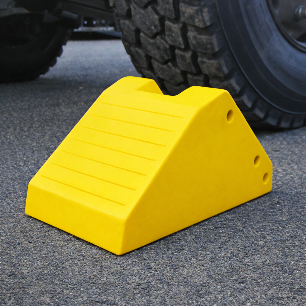 Heavy Duty Wheel Chocks – 37cm W x 27cm H x 55cm L – Industrial Use