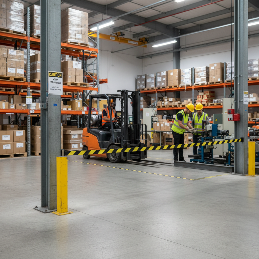 Premium Wall Mounted Magnetic Barrier - Flexible Access Control with Durable Steel Housing and High-Visibility Belt for Temporary Restrictions (2.3–4.5 m)