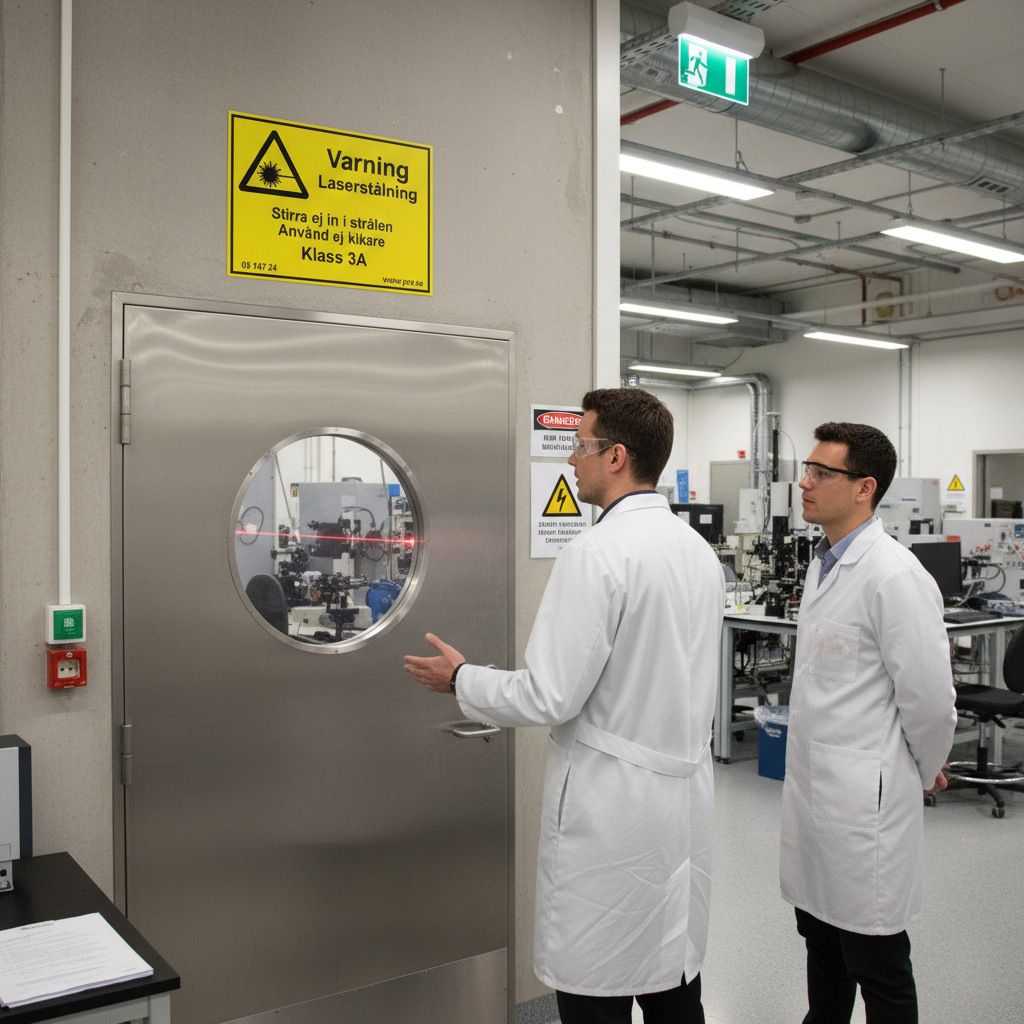 Premium Caution Sign for Laser Radiation Class 3A - Durable Materials and Easy Installation Options