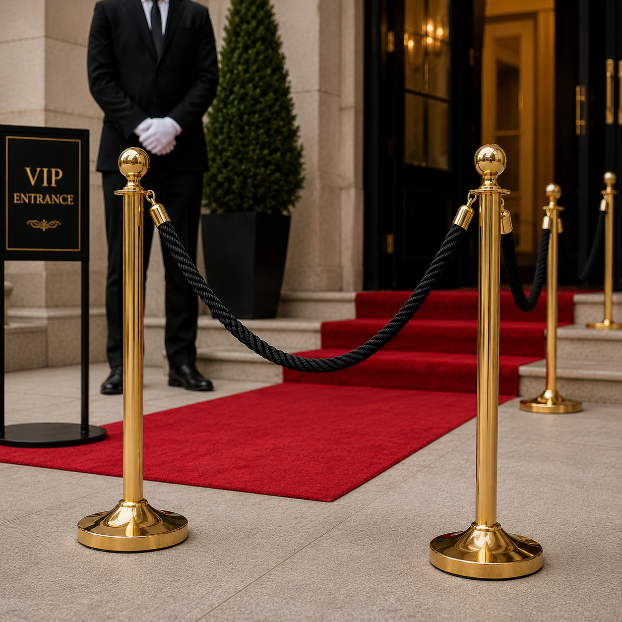 Premium Polypropylene Barrier Rope with Snap Ends for Event Management