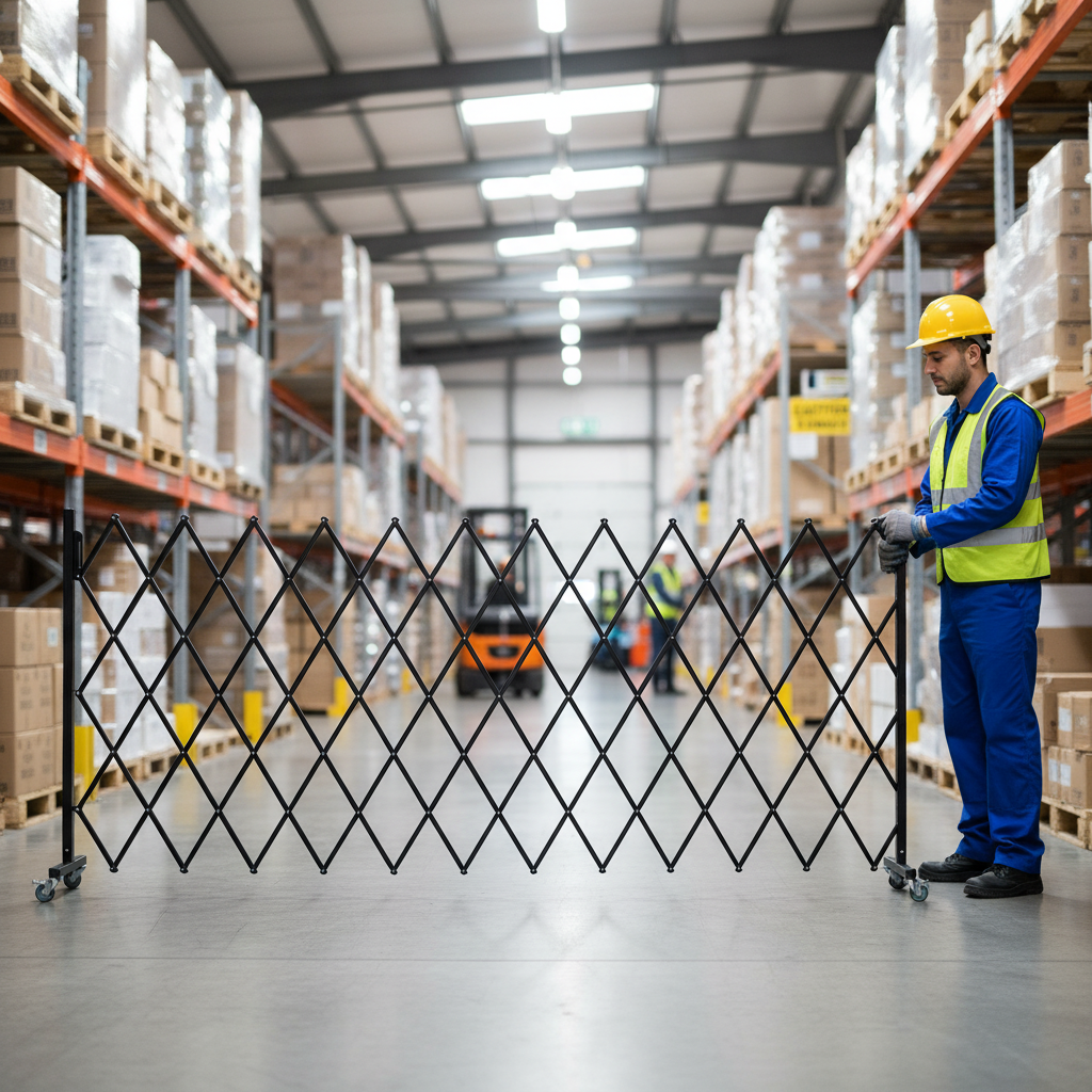 Premium Expanding Gate on Wheels - Flexible Barrier Solution for Temporary Use, 4m Length and Compact Storage