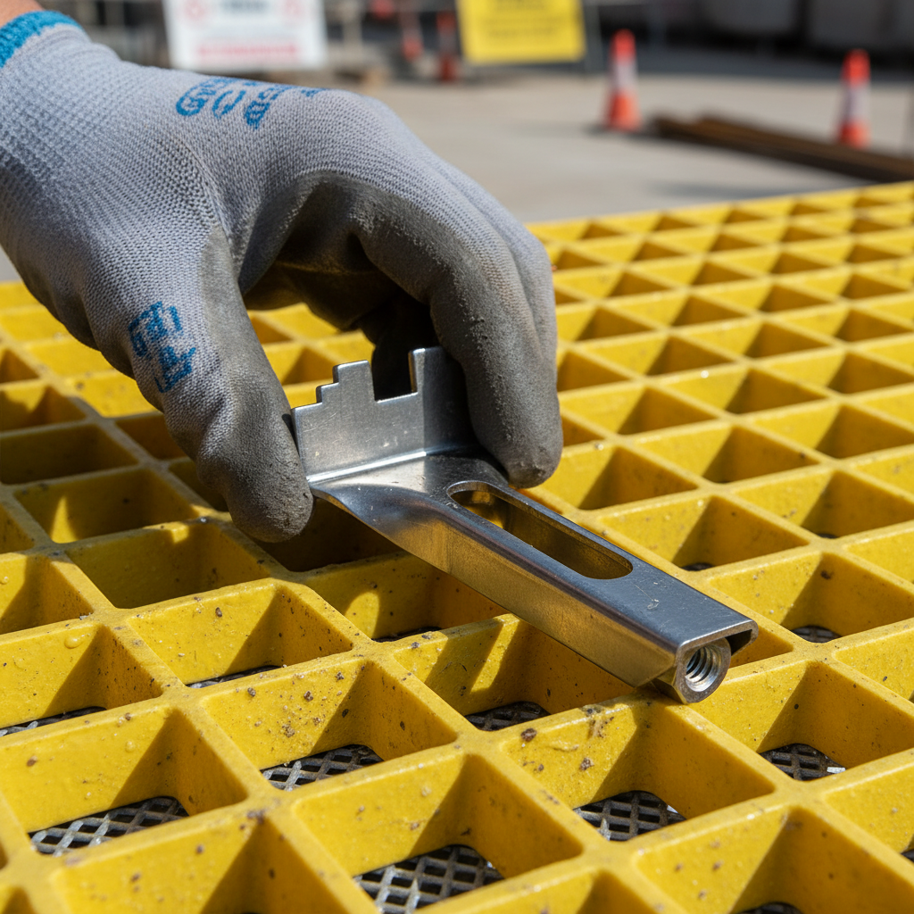 Premium Stainless Steel J Clamp for GRP Grating - Heavy Duty Fixing for Secure Installation | Barriers Co