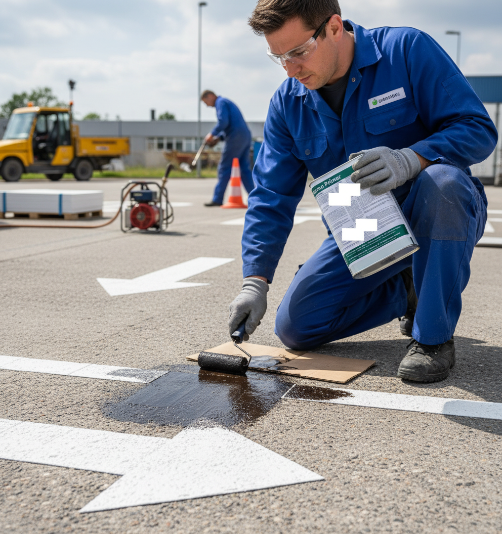 Premium Solvent-Based Thermo Primer 4L for Durable Adhesion to Asphalt and Concrete in Traffic Marking