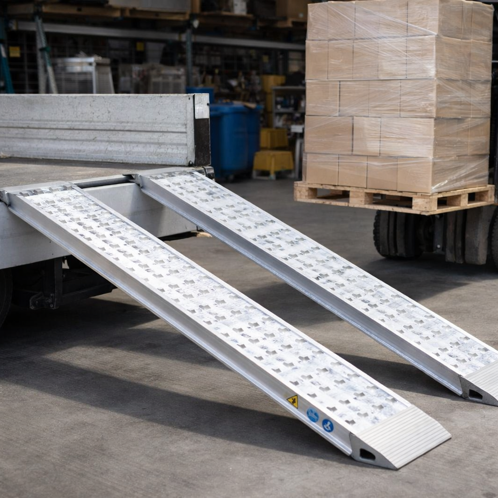 Heavy Duty Aluminium Loading Ramps – 1500mm x 520mm – 29000kg Capacity – Industrial