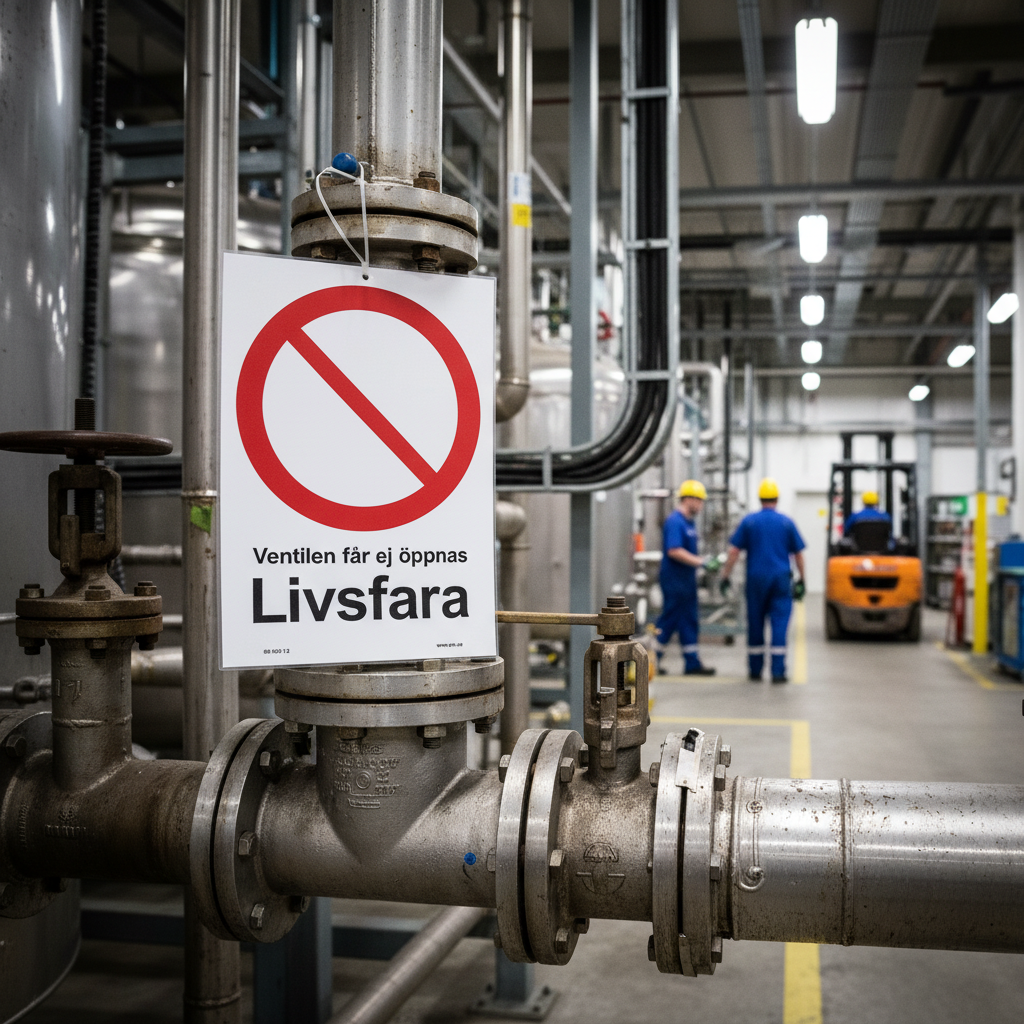 Premium Prohibition Sign - Valve Must Not Be Opened, Multiple Materials and Sizes for Effective Workplace Safety