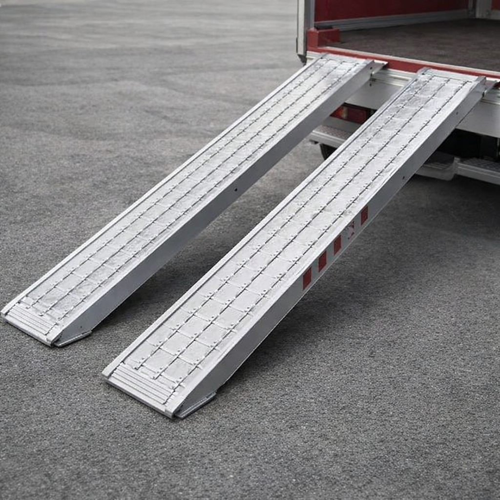 Rolling Loading Ramp Aluminium Loading Ramps 105mm H x 390mm W x 1000mm – 21500kg