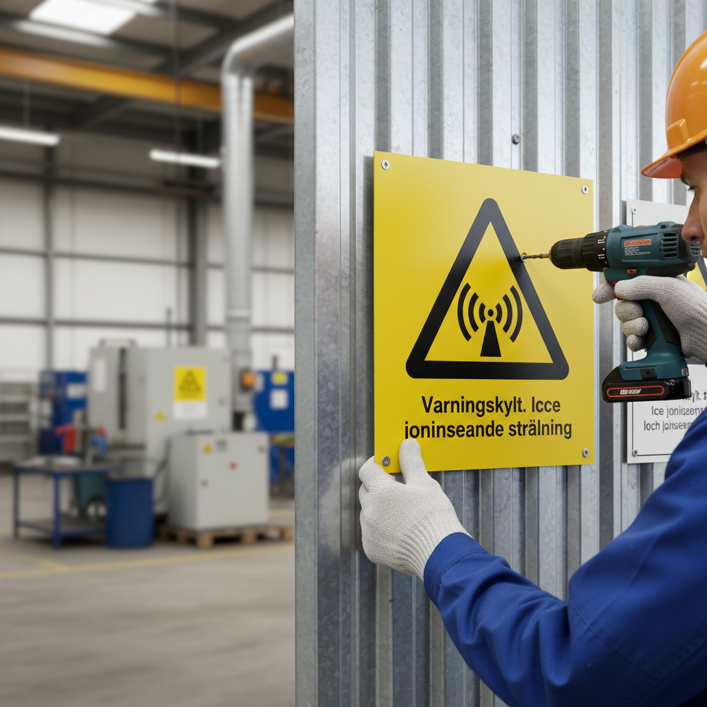 Premium Warning Sign for Non-Ionizing Radiation - Various Materials, Sizes, and Mounting Options for Professional Safety Messaging