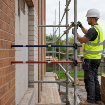 Cantilever Crossbar 1.6m with Elbow Fixing for Construction Sites