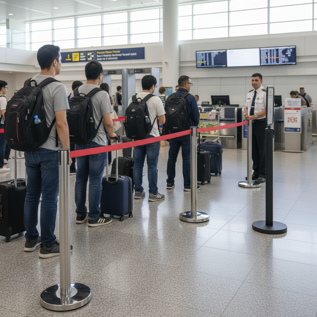 Premium Receiver Post for Belt Stanchions - Reliable, Durable Endpoint for Crowd Control and Queue Management